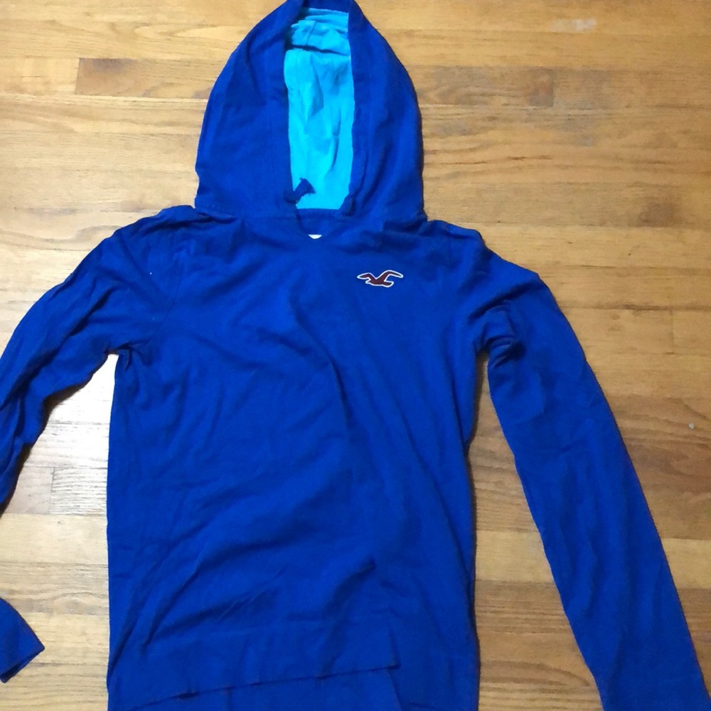 Mens Hollister Hooded Shirt size LARGE